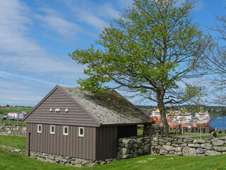 Fototapeta na wymiar Die Stadt Haugesund in Norwegen