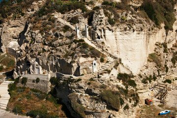 The Church Santa Maria dell Isola in Tropea in Calabria, Italy, Europe