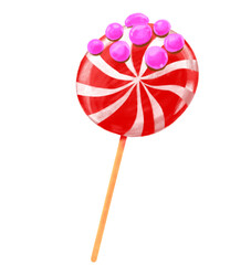 Candy lollipop stick hand drawing illustration
