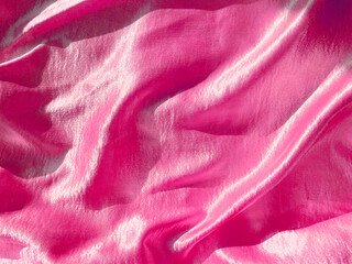 beautiful pink silk fabric. aesthetic background