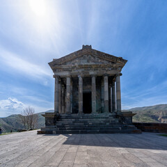 Obraz premium The pagan temple of Garni in Armenia near the village of Garni.