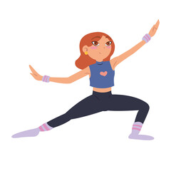 woman stretching design