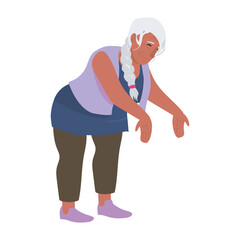 old woman illustration