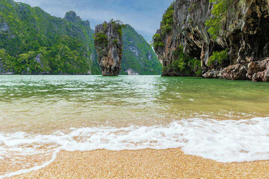 Tapu mountain or james bond island, Phang nga province, Thailand.