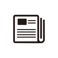 Newspaper icon vector illustration design