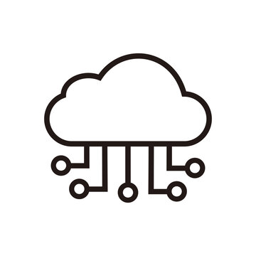cloud computing  vector icon illustration symbol  