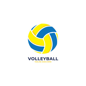 Volleyball Logo Badge, American Logo Sport.