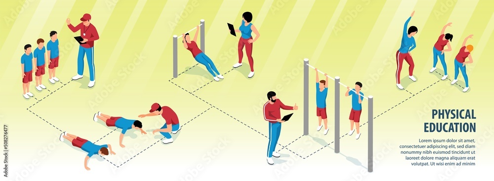 Canvas Prints Physical Education Infographics