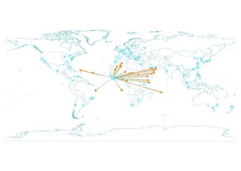 Sierra Leone map, export concept map for Sierra Leone on white background suitable for export concepts. File is suitable for digital editing and large size prints.