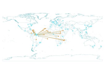Guyana map, export concept map for Guyana on white background suitable for export concepts. File is suitable for digital editing and large size prints.