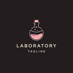 Obraz premium Potion labs logo icon design template flat vector