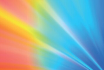 Light Blue, Red vector blurred bright template.