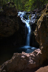 Fototapeta na wymiar Jegenye waterfall