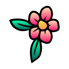 colorful floral element