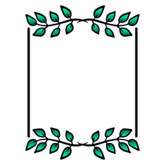 Obraz premium colorful floral square frame