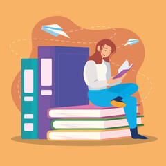 literacy and books card