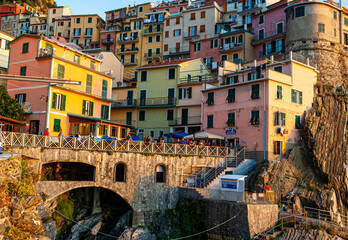 CINQUE TERRE IN THE PROVINCE OF LA SPEZIA, ITALY