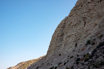 Rocky mountains near the sea.
