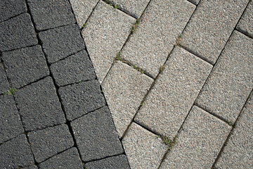The texture of the stone. Pavement from a tile.