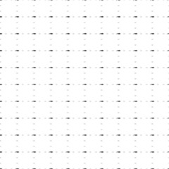 Square seamless background pattern from geometric shapes are different sizes and opacity. The pattern is evenly filled with small black whale symbols. Vector illustration on white background