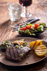 grilled steak with chimichurri