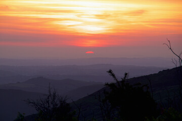 lever de soleil montagne