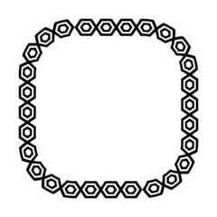 art pattern square frame