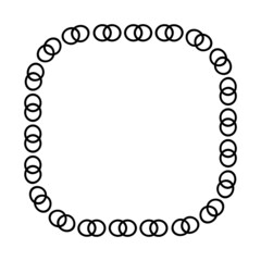 art pattern square frame