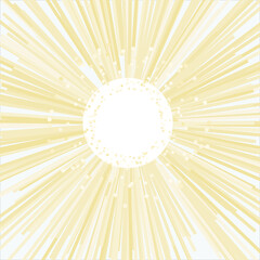 sun shining, vector background with circle empty place for text