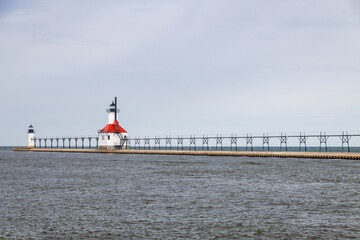 St. Joseph North Pier Inner Lighthouse and St. Joseph North Pierhead Outer Lighthouse, Michigan