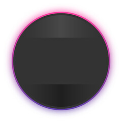 neon dark circle banner