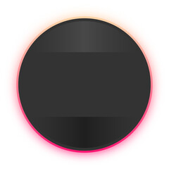 neon dark circle banner