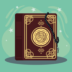 quran book illustration