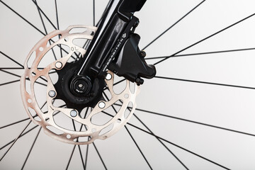 Bicycle Brake Rotor with Hydraulic Highway Braking System close-up