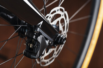 Bicycle Brake Rotor with Hydraulic Highway Braking System close-up