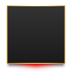 neon dark square banner
