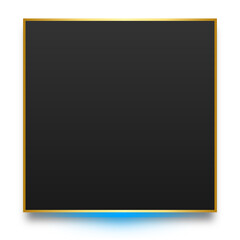 neon dark square banner
