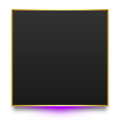 neon dark square banner
