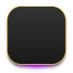 neon dark square banner
