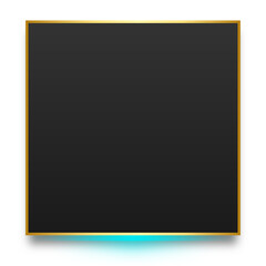 neon dark square banner
