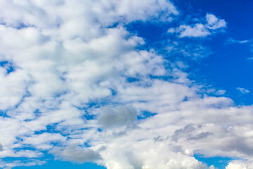 Obraz premium Blue sky with white clouds beautiful cloudscape and background Germany.
