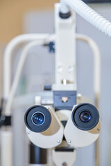Modern equipment for the examination of the human eye. Optical device