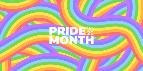 Geometric LGBT Pride Month vector pattern.