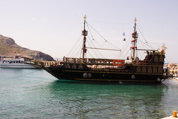Naklejka premium Pserimos is small Greek Island in Aegean Sea.
