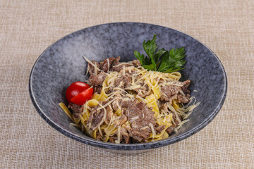 Italian Pasta with roast beef