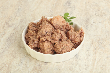 Canned tuna fish for salad