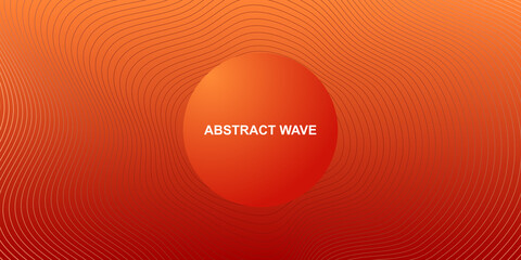 Liquid wave abstract background. Orange fluid vector blob shapes banner template for social media, web sites.
