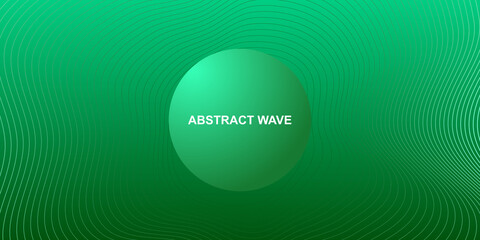 Liquid wave abstract background. Green fluid vector blob shapes banner template for social media, web sites.
