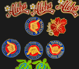 Colorful Hawaiian Magnets Waikiki Honolulu Hawaii