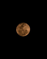 Fototapeta premium full moon over black